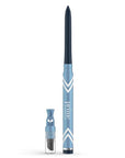 PrimeEyes Glide Eyeliner for Mature Women – Water-Resistant, Long-Stay and Mess-Proof – Gel Cream Texture, Discreet Sharpener and Effective Smudger (Sapphire (blue))
