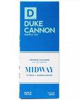 Duke Cannon Proper Cologne Midway | Men's Eau de Parfum | Citrus and Cedarwood | Fresh, Woodsy, Long-Lasting Scent | 1.7 fl oz