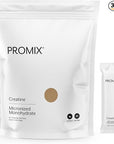 Promix Creatine Monohydrate Stick Packs | 5g of Micronized Creatine | Supports Muscle Growth & Recovery - 30 Count