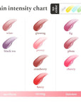 NOONI Vegan Appleseed Lip Oil Set - Applecherry & Appleplum | Long-Lasting, Moisturizing, Plumping, Revitalizing for Dry Lips, Waterproof, No Peel Off, Korean Tint, 0.12 FL Oz x 2ea