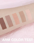evpct 5Colors Matte Nude Eye Shadow Palette Makeup for Older Women, Nude Pink Brown Cocoa Neutral Matte Smokey Cream Mini Eyeshadow Palette for Blue Green Eyes, Contour Makeup Palettes sombras de ojos