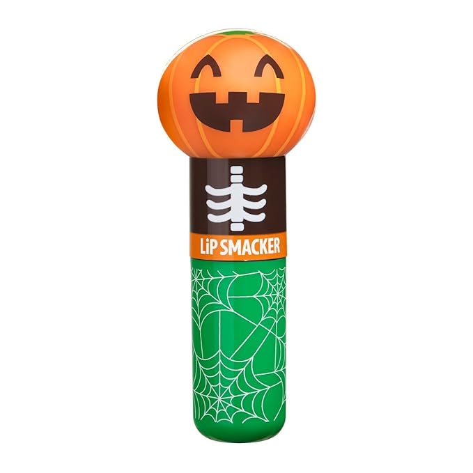 Lip Smacker Halloween Lippy Pal Lip Balm- Spooky Cute Pumpkin Patch Latte Flavored Deliciousness, Moisturizes, Nourishes, & Soothes, Cruelty-Free & Vegan - Pumpkin
