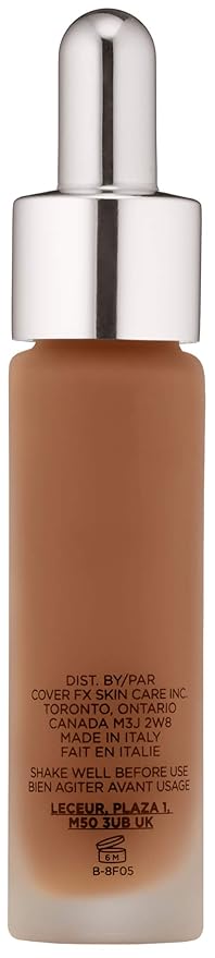 COVER FX Custom Cover Drops, Multi-Use Shade-Adjusting Liquid Deep 3