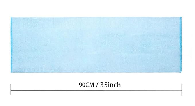 ARCH&M 35-Inch Exfoliating Back Scrubber (3 Pack), Japanese Nylon Beauty Washcloth for Shower, Korean Body Towel for Deep Exfoliation, Removes Dead Skin, Off-White