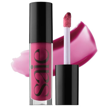 Saie Glossybounce - Hydrating Lip Gloss and Tinted Lip Oil Hybrid with Hyaluronic Acid & Jojoba Oil for Non-Sticky, Ultra-Shiny, Plump & Soft Lips - Everyday Makeup Essential - Dream (.17 oz)