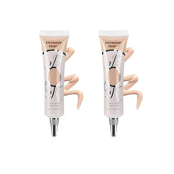 2 Pack Matte Eyeshadow Primer for Oily Lids Medium Eyeshadow No Crease Eye Primer Makeup Eyeshadow Base Waterproof & Smudge-proof & Long Lasting Cream Liquid Eye-shadow for All Shadows (Set B)