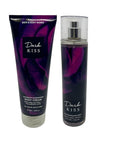 Bath & Body Works DARK KISS 2-piece Gift Set with a Red Bow for Holidays & Gifts - Fine Fragrance Mist & Ultimate Hydration Body Cream