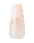 KISS Salon X-tend, Press-On Nails, Nail glue included, 'Trustfall', Beige, Long Size, Coffin Shape, Includes 30 Nails, 5Ml Led Soft Gel Adhesive, 1 Manicure Stick, 1 New Mini File, New Prep Pad