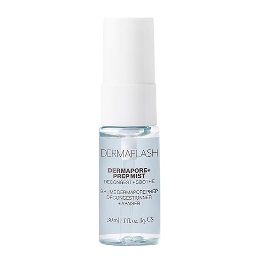 DERMAFLASH DERMAPORE+ Prep Face Mist, Mineral Facial Cleanser & Pore Minimizer for Face, 30ml