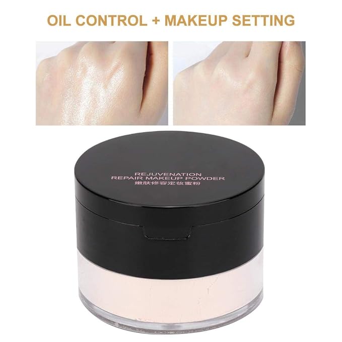 Sonew Makeup Finish Loose Powder, Oil Control ing (02#Ivory White) 15g