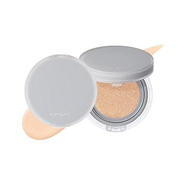 Rom&nd Nu Zero Cushion (03 Natural 21) Long Lasting, High Coverage, Semi Matte Finish, Flawless Complexion Without Cakey Face, Makeup Base and Fixer, Thinly Layered, Korean Cushion Foundation