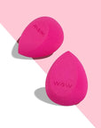 wet n wild Makeup Sponge - Low Product Absorption for Streak-Free Application, Effortless Blending Beauty for a Smooth Professional Looking Finish, Cruelty-Free & Vegan-Pink