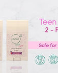 2-Pack All Natural Deodorant For Teen Girls 100% Natural Aluminum-Free Carcinogen Free Kids Deodorant For Girls Clinically Proven To Be Safe For Children and Teenagers