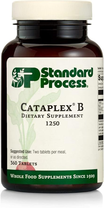 Standard Process Cataplex B - Whole Food Formula with Niacin, Vitamin B6, Thiamine, and Inositol for Heart Health, Metabolism, and Cholesterol Maintenance - 360 Tablets