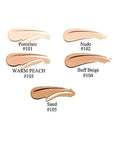 2 Pack PHOERA Foundation,Flawless Soft Matte 24 HR Oil Control Concealer Makeup,Full Coverage Foundation for Women and Girls (101 Porcelain)