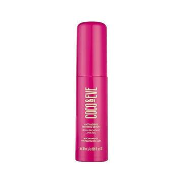 Coco & Eve Anti-Aging Tanning Serum - Face tanner with Skincare Actives for Gradual, Hydrating Glow. Natural Self Tanning Bronzer, with Niacinamide & Antioxidants for Healthy Glowing Skin (1.01 Fl Oz)