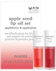 NOONI Korean Hydrating Lip Oil Set - Appleberry & Appleplum | Long-Lasting, Moisturizing, Plumping, Revitalizing for Dry Lips, Waterproof, No Peel Off 0.12 FL Oz x 2ea