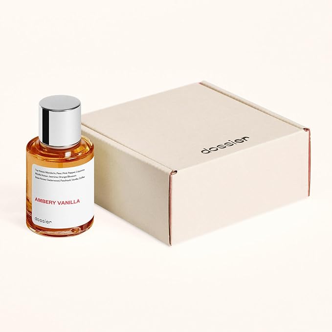 Dossier - Ambery Vanilla 3.4Oz (100ml) - Eau de Parfum - Inspired by YSL's Black Opium - Long-lasting Fragrance - Feminine