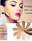 2 Pack PHOERA Foundation, Flawless Soft Matte Liquid