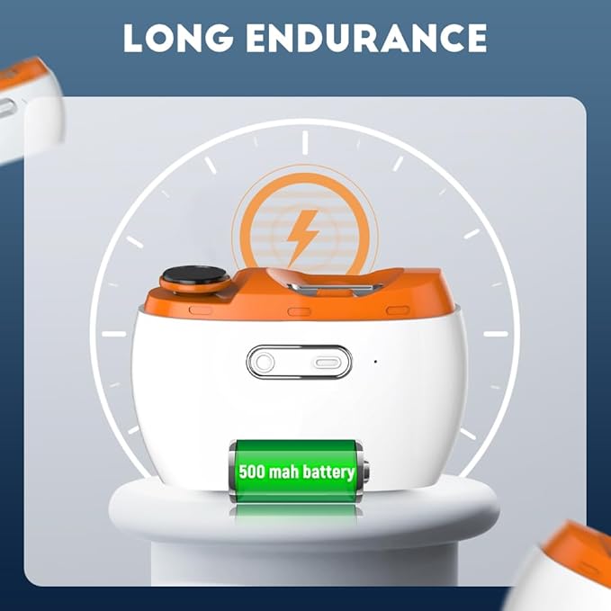 Electric Automatic Nail Clipper Trimmer,2025 New 2 in 1 Rechargeable Fingernail File Grinder Cutte for Trimming Polishing Nails,Multifunctional Manicure Polisher with LED for Baby Adults Senior (1Pcs)