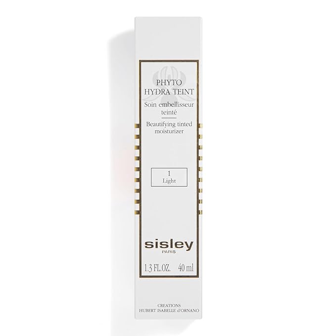 Sisley Paris Phyto-Hydra Teint, No. 1 Light - 40 mL - Beautifying Tinted Moisturizer - Evens, Corrects & Illuminates - Glide-On, Light Texture for Glowy, Bare-Skin Finish