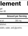 Standard Process Sesame Seed Oil - Whole Food Antioxidant, Healthy Blood, Immune Support Supplement, Liver Support and Liver Supplement with Sesame Seed Oil - 60 Softgels