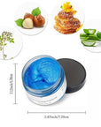 Blue Hair Color Wax, Natural Hairstyle Wax 4.23 oz, Temporary Hairstyle Cream for Party, Cosplay, Halloween, Daily use, Date, Clubbing (Blue)