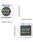 evpct Dark Green Matte Single Eyeshadow Palette, Forest Green Cream Eye Shadow Palette Makeup Singles for Older Women Matte, High Pigment Long Lasting Mini Monochrome Eyeshadow Sombra Para Ojos, 16