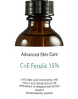 CE ferulic serum(Compare to Skin Ceut.) Large 2-oz bottle with 15% L ascorbic Acid (Vitamin C), 1% Alpha tocopherol vitamin E, and .5% Ferulic Acid