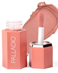 Palladio Liquid Blush for Cheeks & Lips 2-in-1 Makeup Face Blush, Weightless Cream Formula, Smudge Proof Long-Wearing Pigmented Blush, Natural Look Makeup Face Blushes, Dewy Finish, Rose Cloud