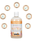 Ginger Lily Farms Botanicals Nourishing Body Wash, Coco Mango, 100% Vegan & Cruelty-Free, Coconut Mango Scent, 12 Fl Oz