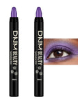 Kaely 2Pcs Cream Eyeshadow Sticks Set for Eyes Waterproof,Purple Shimmer Eye shadow Stick Pencil Pen Bulk sombras en crema para ojos 33+33