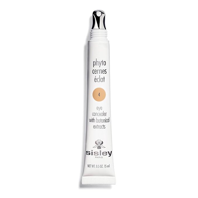 Sisley Paris Phyto-Cernes Eclat, No. 4 - 15 mL - Eye Concealer - Tinted Anti-Dark Circles Product - Instantly Masks Dark Circles & Targets Puffiness - Natural, Long-Wear Finish - Includes Brush
