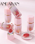 AKARY Soft Cream Blush Makeup, Velvet Mousse Liquid 06 Chocolate