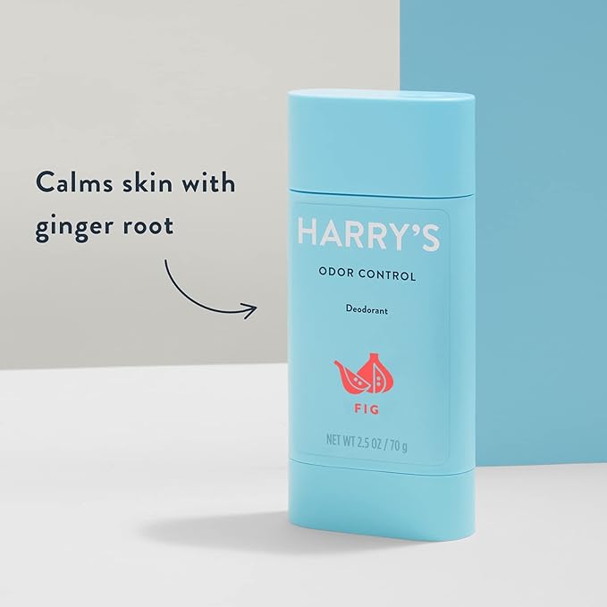 Harry's Aluminum Free Deodorant for Men - Odor Control, Stone, Fig, Redwood Scent, 2.5 Oz, 3-Pack, Men Deodorant Aluminum Free