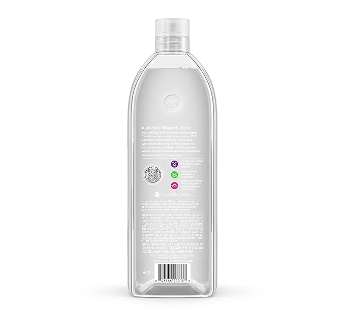 Method Gel Hand Soap, Refill, Sweet Water, 34 oz (Packaging May Vary)