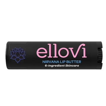 Ellovi Natural Lip Butter Lip Balm - Nirvana - Pure Enough to Eat - Made With Just 6 Vegan Ingredients - Moisturizing Lip Care for All Day Hydration