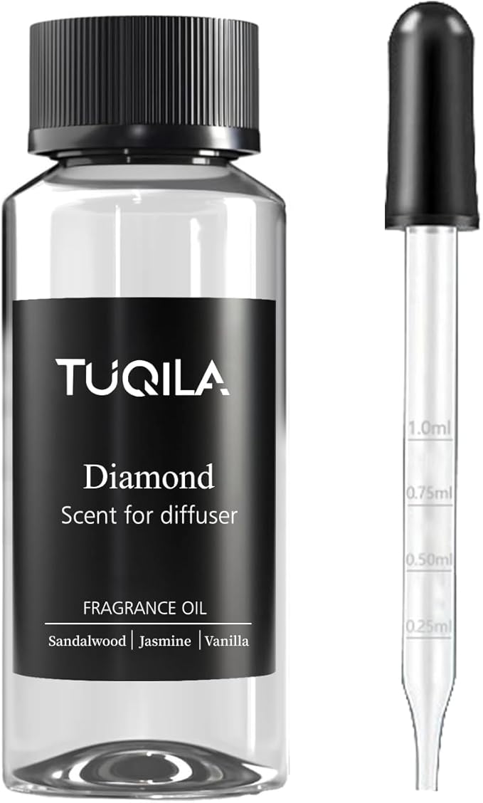 Luxury Waterless Diffuser Oil Diamond - 120ml Pure Essential Oil for Cold Air Diffusers, Premium Hotel-Grade Fragrance Oils, Long-Lasting Home & Office Aromatherapy Scents
