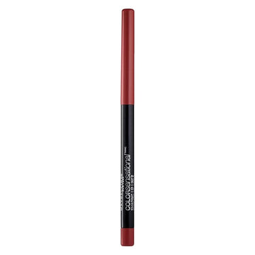 Maybelline Color Sensational Shaping Lip Liner with Self-Sharpening Tip, Brick Red, Red, 1 Count