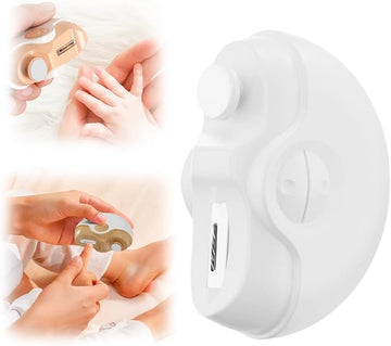3 in 1 Electric Polishing Automatic Nail Clippers, 2026 New Automatic Nail Trimmer Clippers for Fingers and Toes with 2 Adjustable Speeds, Electric Toe Nail Cutter for Thick Toenails Seniors (White)