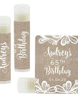 Andaz Press Personalized Milestone Birthday Party Lace,