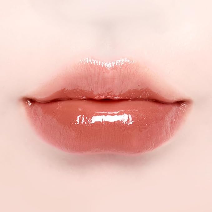 DINTO Blur-Glowy Lip Tint - Glossy Finish, Hydrating, Long Lasting, Lightweight Texture, Non-Sticky, Vegan & Cruelty-Free, K beauty (202 Sophia, 0.11 fl.oz)