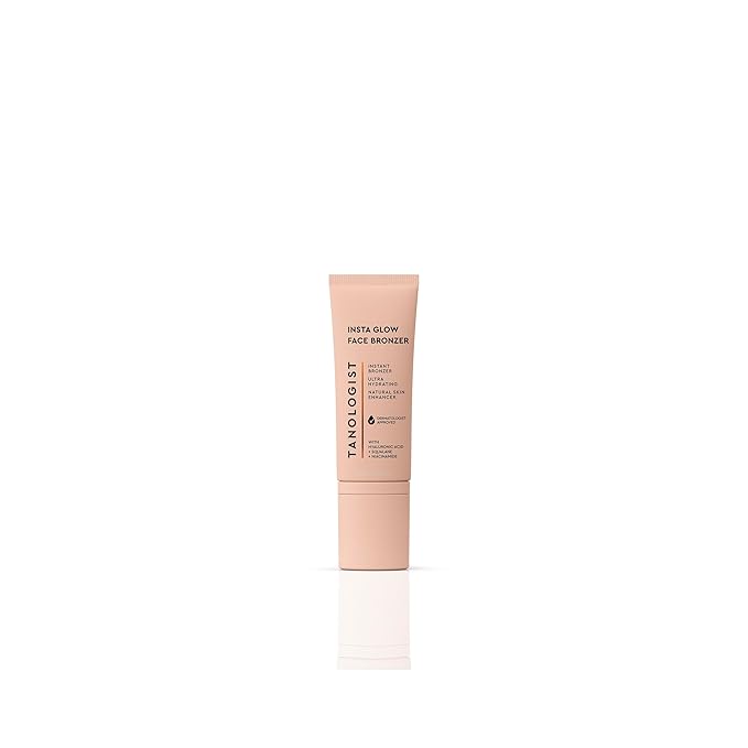 Tanologist Insta Glow Face Bronzer, Illuminating Cream Bronzer For Instant Radiant Glow, Lightweight, Blendable Formula For All Skin Tones, Vegan, 2.02 fl. oz/60 ml Tube