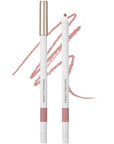 Heart Percent Dote On Mood Lip Pencil Slim, Defines and Fills Creamy Lip Liner Retractable Lipstick Pencil with Built-In Sharpener, #06. Rose Beige