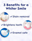 Crest 3D White Advanced Teeth Whitening Toothpaste, Radiant Mint, 3.3 oz, Pack of 2
