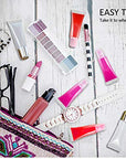 50PCS Lip Gloss Tubes 15ml Silver Cap Lip Gloss Containers Empty Lip Balm Tubes Refillable Cosmetic Squeeze Lipgloss Tubes + 2 x 20ml Syringes Tag Labels Stickers for DIY Lip Gloss Base Glitter
