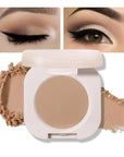 Matte Single Eyeshadow Palette Makeup for Green Blue Eyes, Light Brown Matte Eyeshadow For Old Women, Holographic Multichrome Cream Iridescent Single Monochrome Eye Shadow Makeup