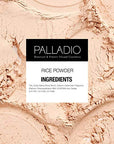 Palladio Rice Powder, Natural, Loose Setting Powder, Absorbs Oil, Leaves Face Looking and Feeling Smooth, Helps Makeup Last Longer For a Flawless, Fresh Look