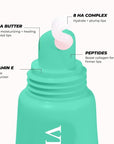 Vitamasques Lip Butter Balm - Sweet Mint, Korean Lip Balm - Peptide Lip Treatment - Lips Balm Hydrating - Light Tinted Lips balm - Made in Korea - 0.33 fl.oz