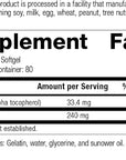 Standard Process Wheat Germ Oil Fortified - Whole Food Exercise, Antioxidant and Immune Support with Vitamin E and Wheat Germ Oil - 80 Softgels